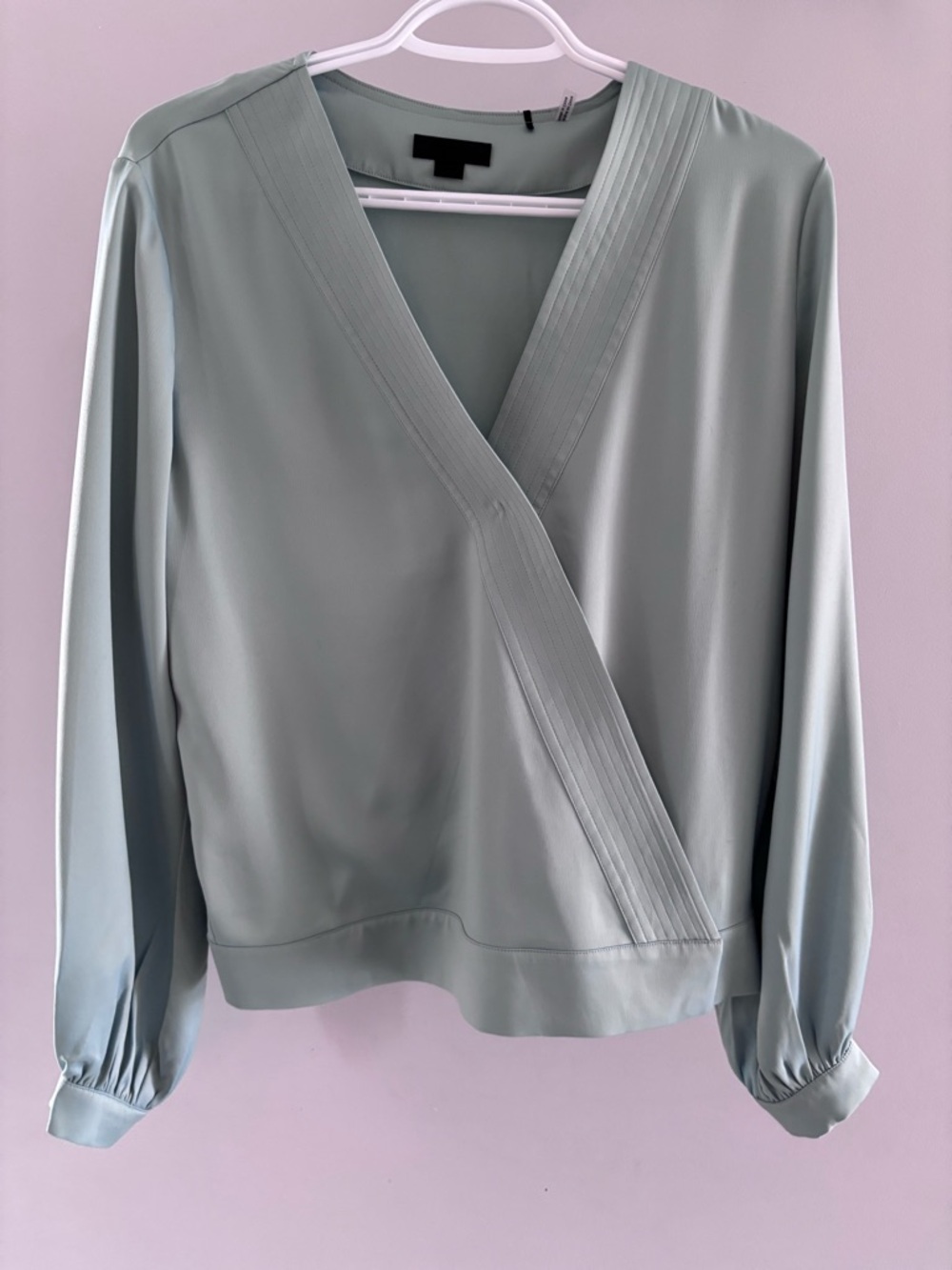 RUDSAK Light Sage Wrap Blouse